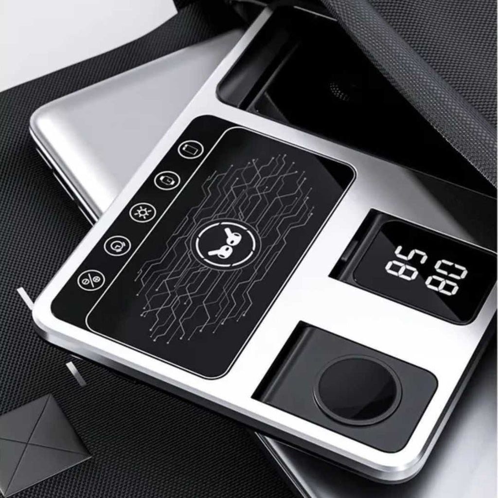 Green Lion 4 in 1 Wireless Charging Station - Gray