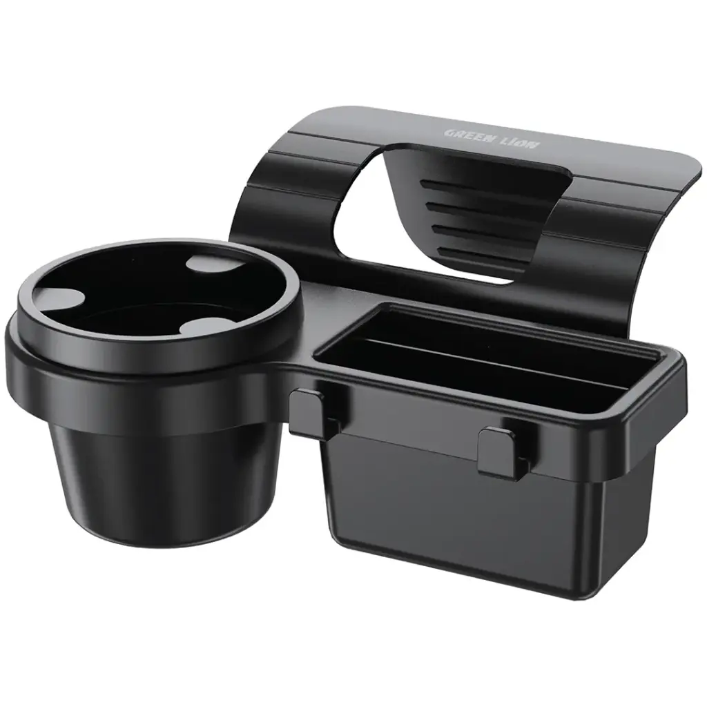 Green Lion car window organizer black