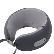 Green Lion ergonomic pillow with neck massager gray
