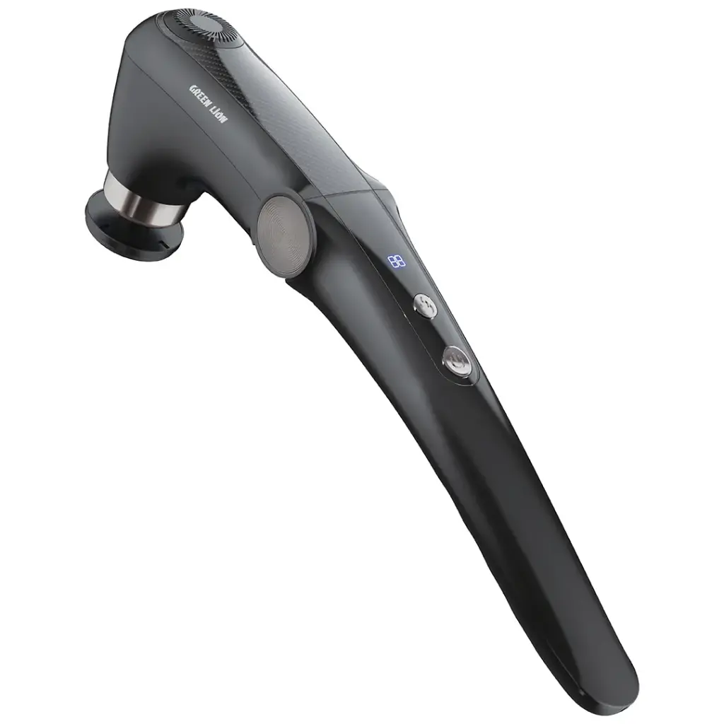 Green Lion foldable massage gun long handle 45 degree black