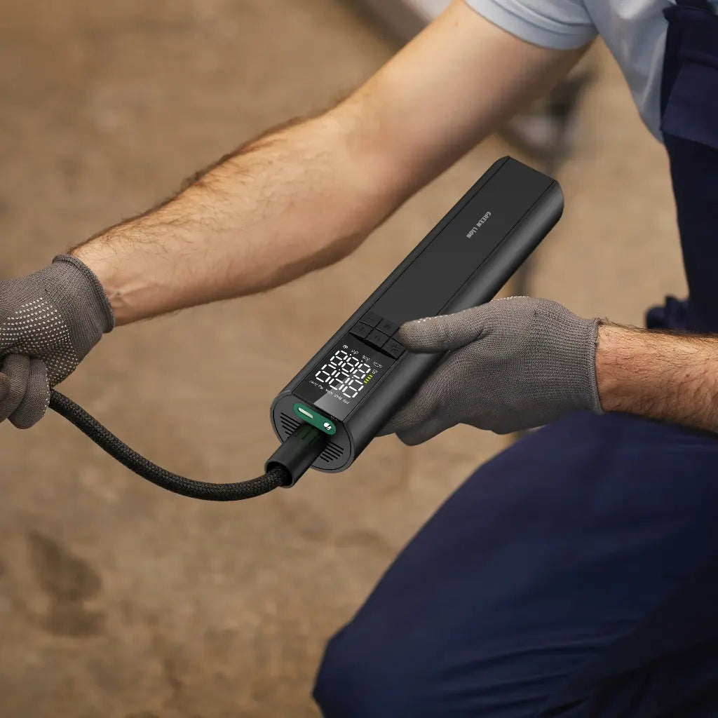 Green Lion GL-A3 tire inflator side view