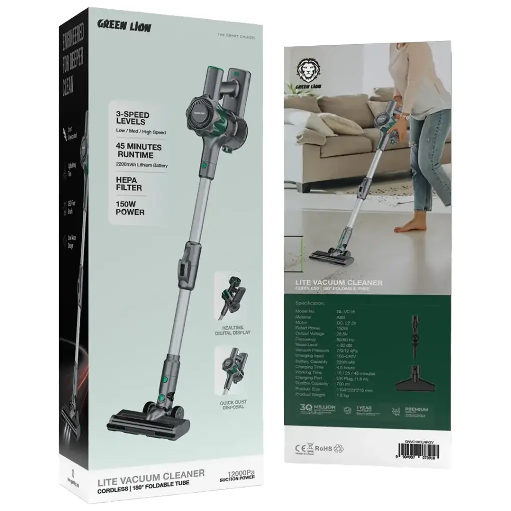Green Lion Lite vacuum cleaner gray