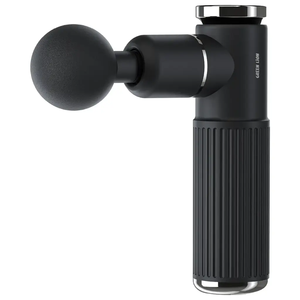 Green Lion muscle massage gun with 10 massage heads black