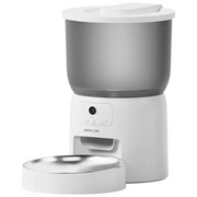 Green Lion smart pet feeder with stainless steel bowl white