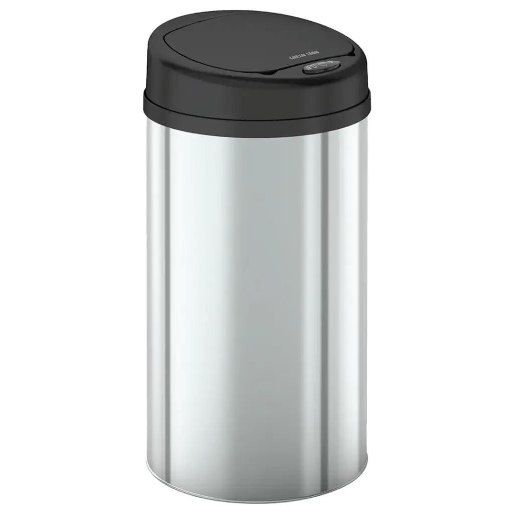 Green Lion smart trash bin 15L stainless steel silver