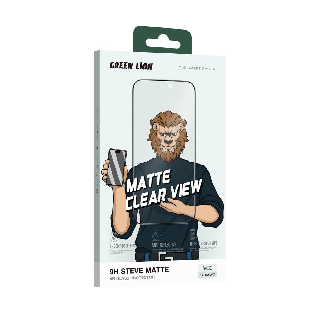 Green Lion 9H Steve Matte Privacy Glass iPhone 16 Pro Pro Max (7)