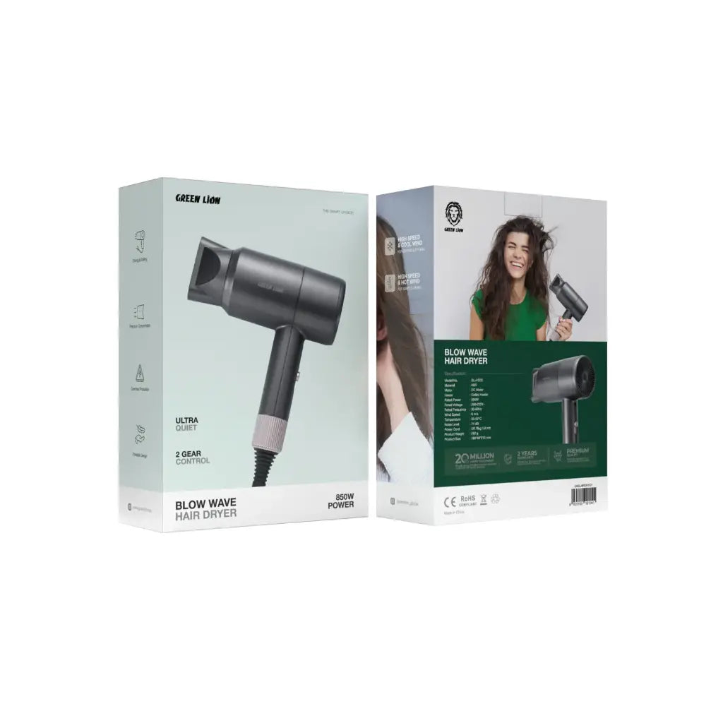 Green Lion Blow Wave Hair Dryer 850W - Grey (2)