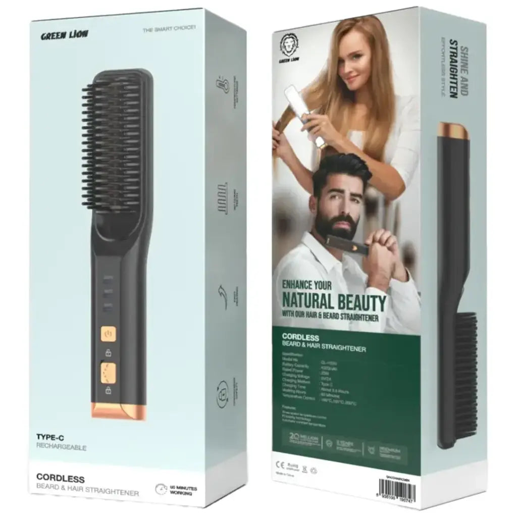 Green Lion Cordless Beard and Hair Straightener (2)