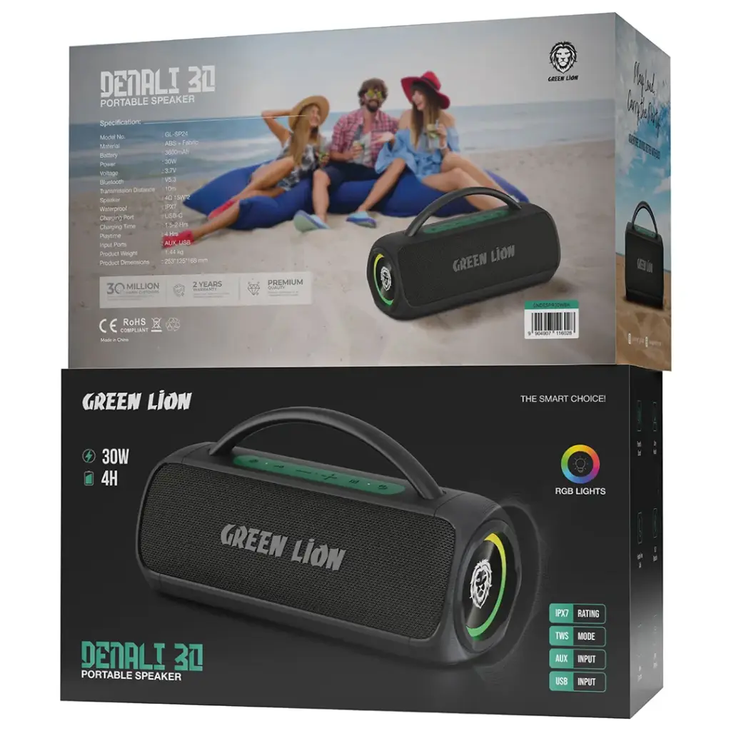 Green Lion Denali 30 Portable Speaker - Black (3)