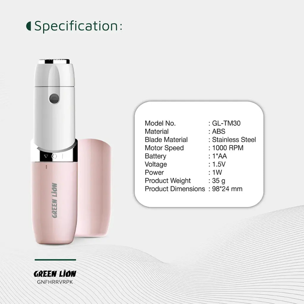 Green Lion Facial Hair Remover - Pink (2)