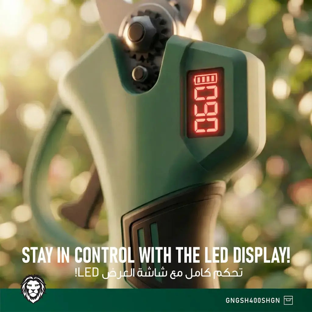 Green Lion GSH-400 Electric Pruning Shears Tool - Green (8)