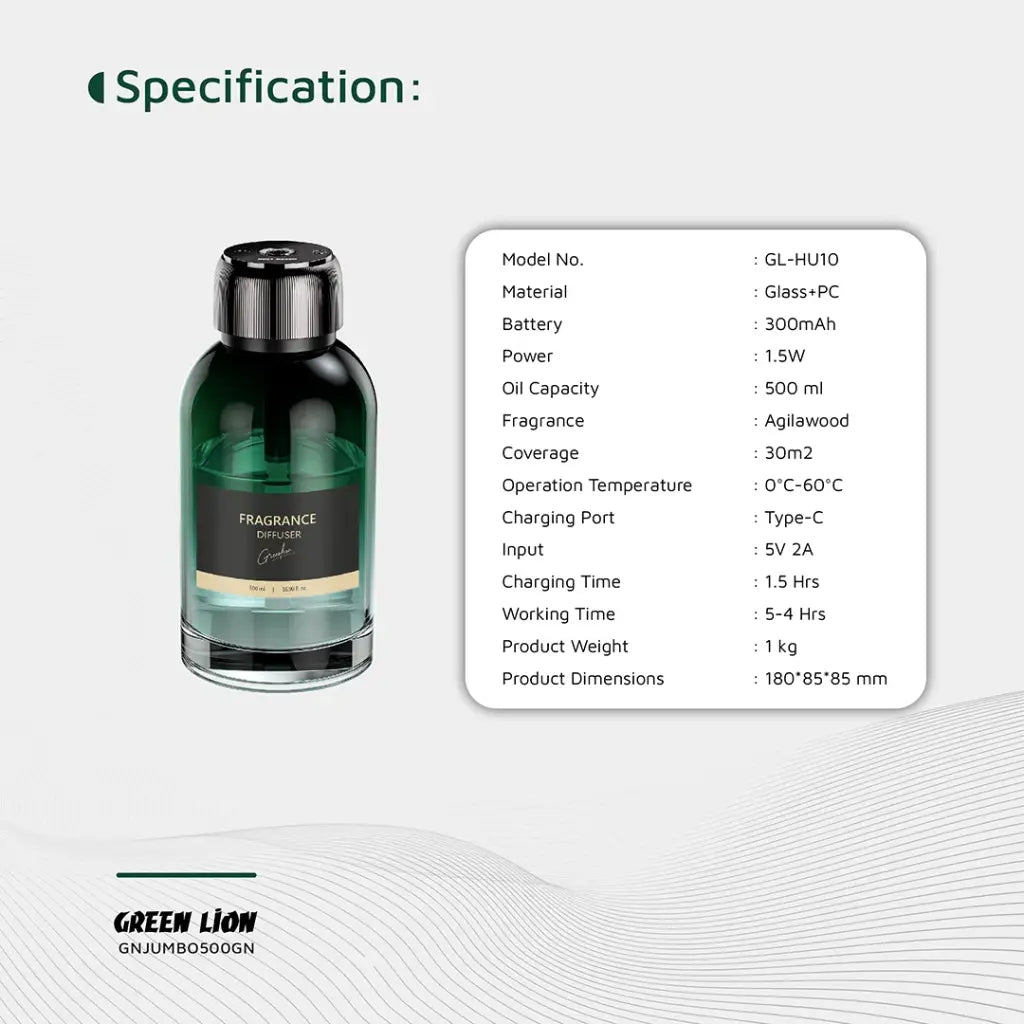 Green Lion Jumbo Fragrance Diffuser detail 2
