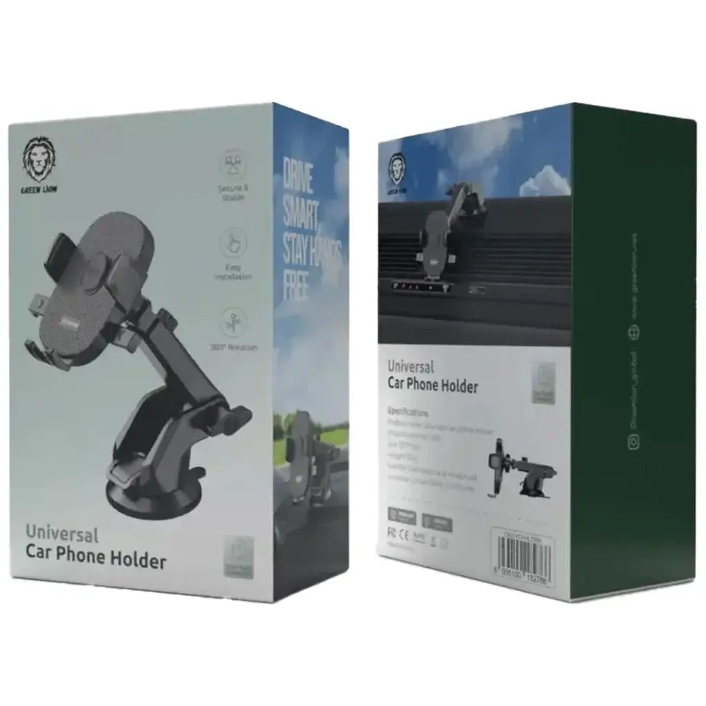 Green Lion Universal Car Phone Holder - Black