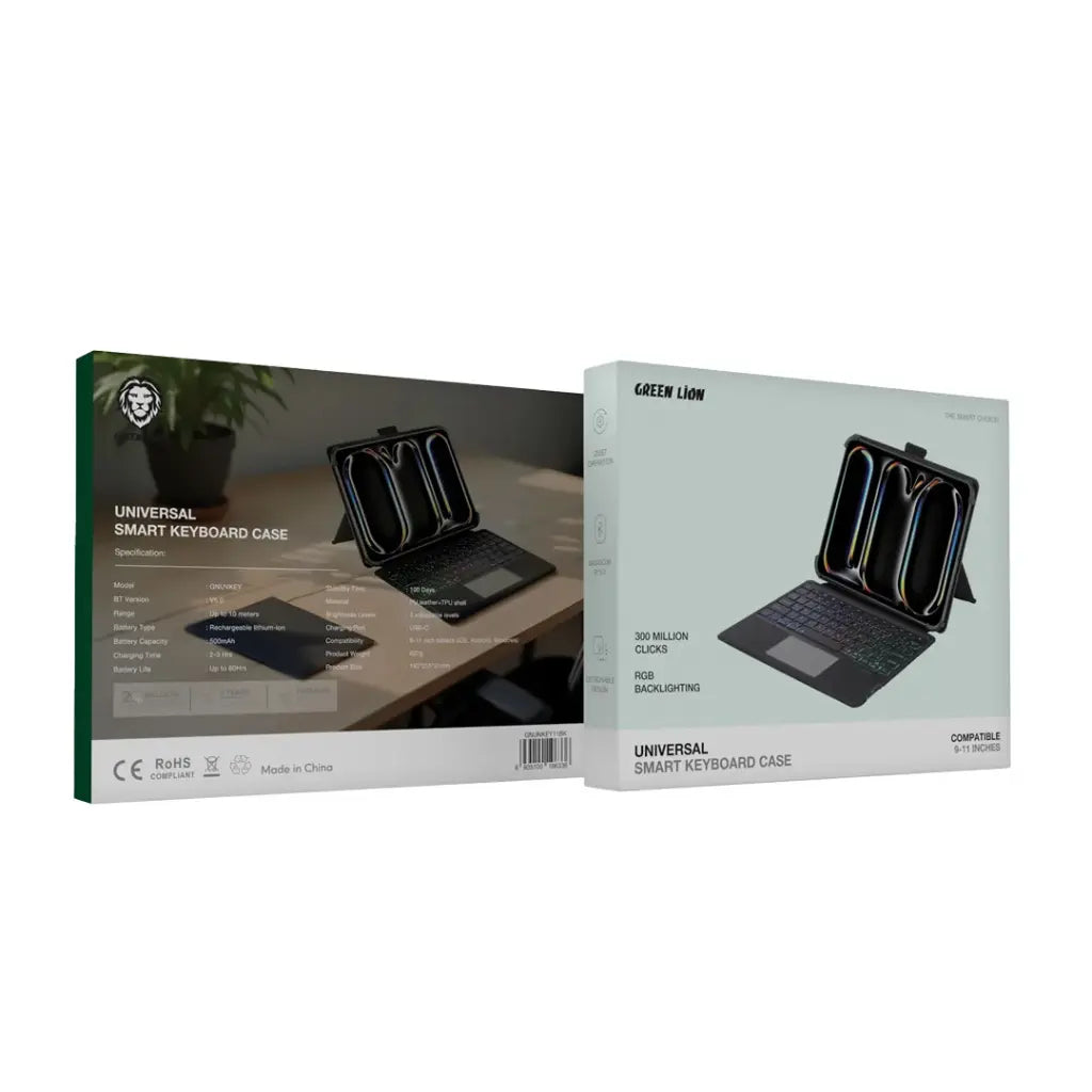 Green Lion Universal Smart Keyboard Case Black (2)