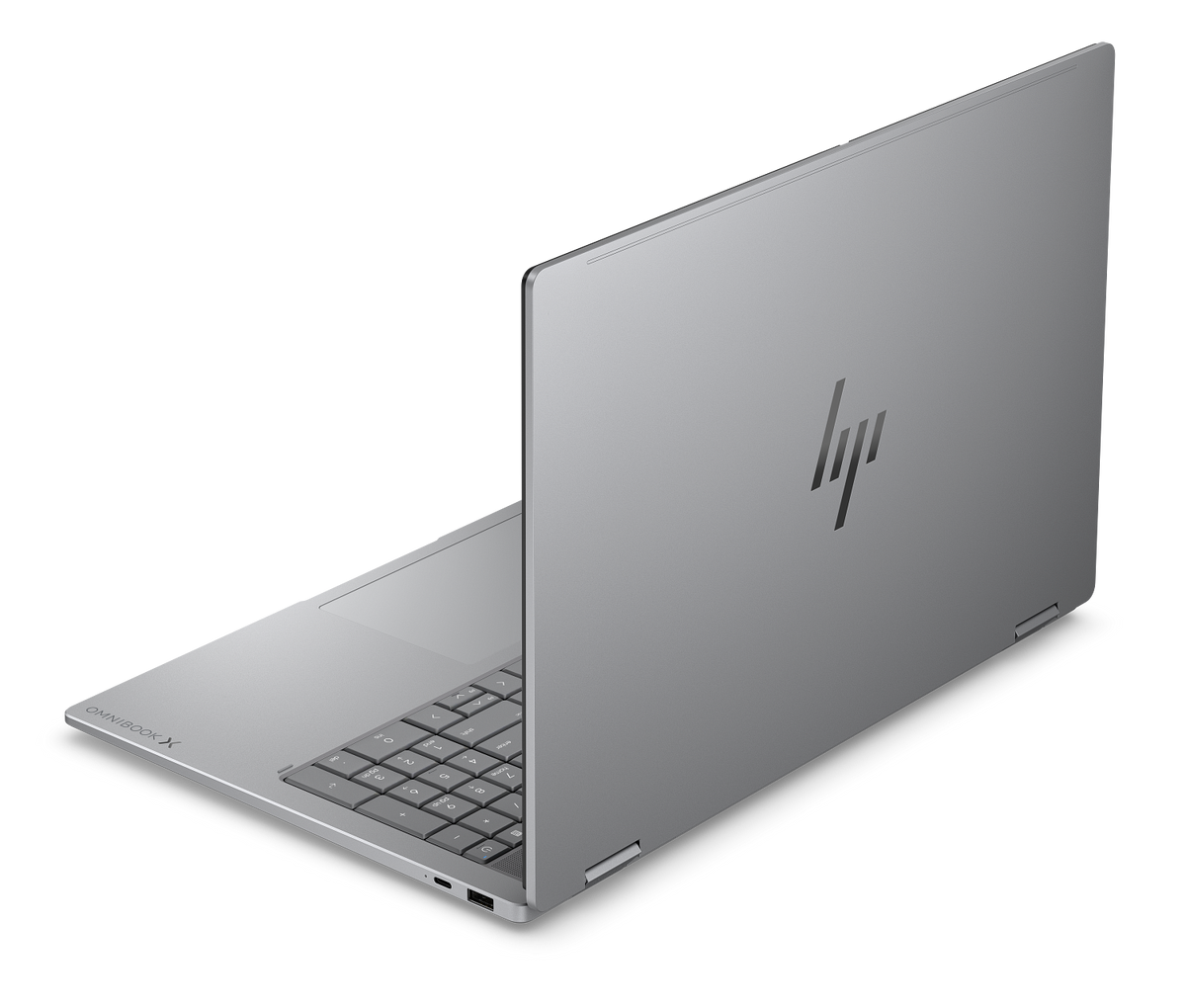 HP OmniBook X Flip 16 D31MPUA#ABA Meteor Silver rear