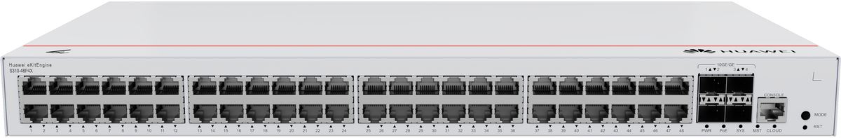 Huawei eKit S310-48P4X PoE+ switch front