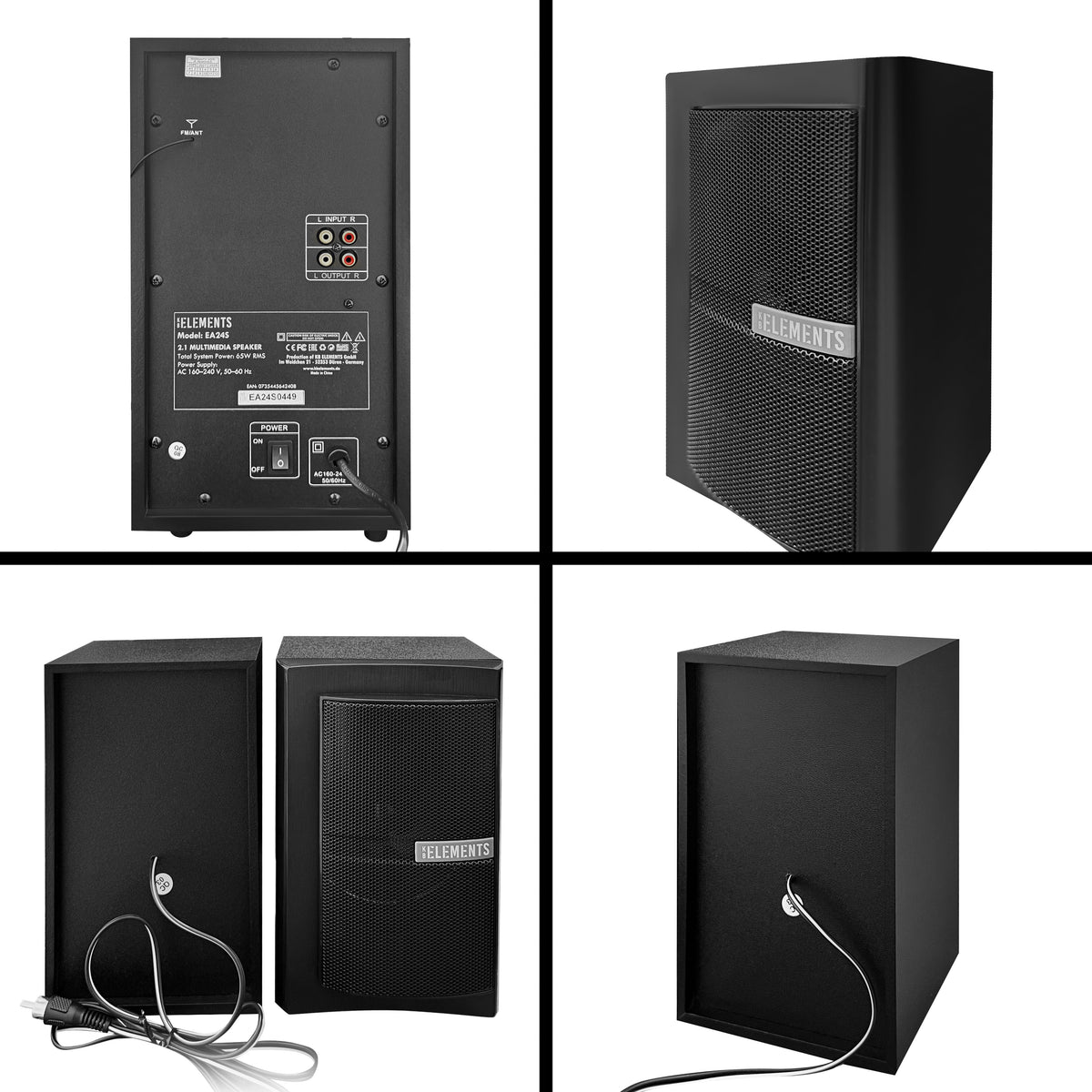 KB Elements EA24S 2.1 multimedia speaker system
