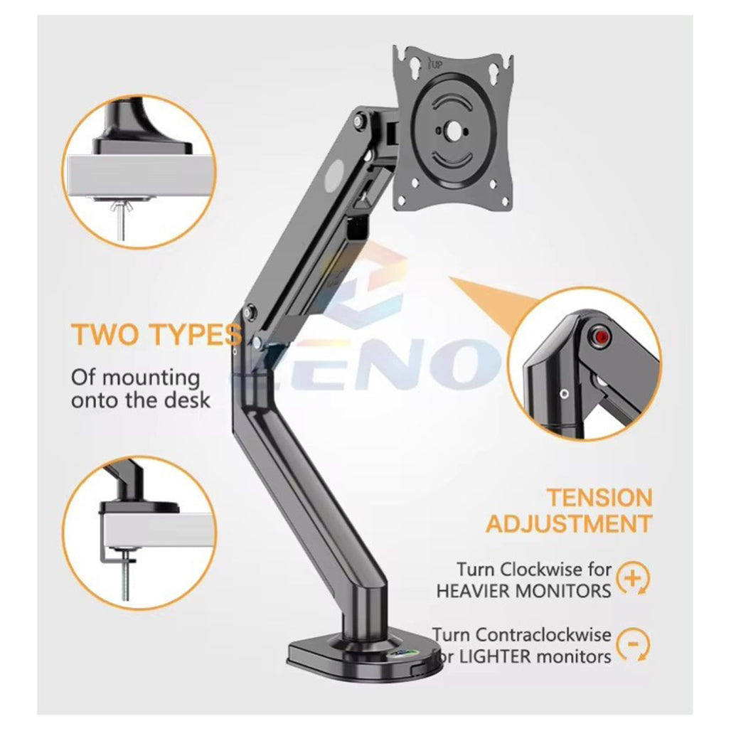 Kaloc M8 monitor arm side view