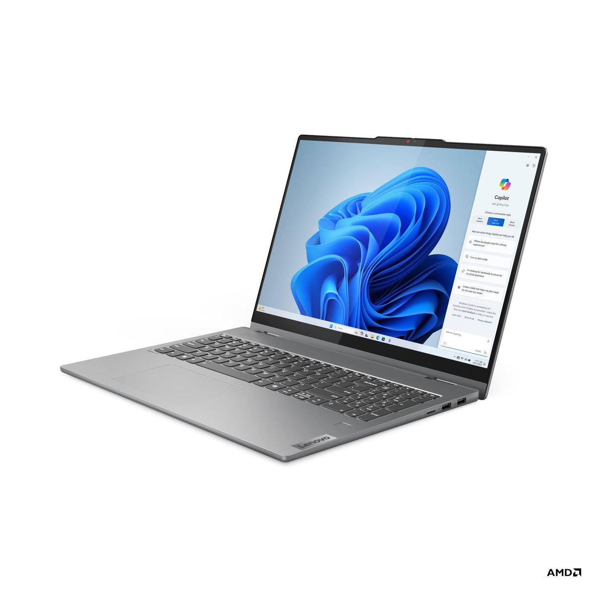 Lenovo IdeaPad 5 2-in-1 16AHP9 side angle