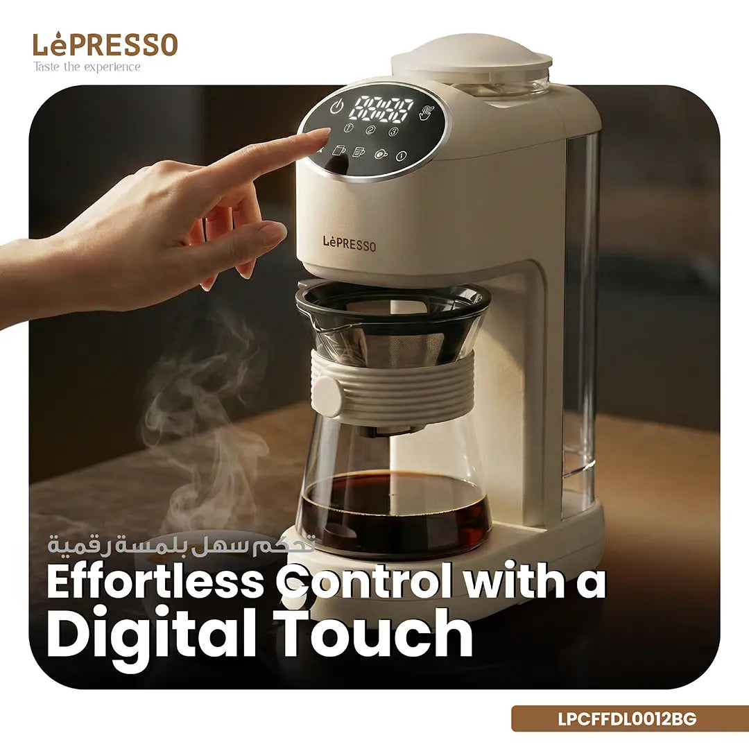 Lepresso Drip Lab Grind & Brew Automatic Coffee Machine - Beige