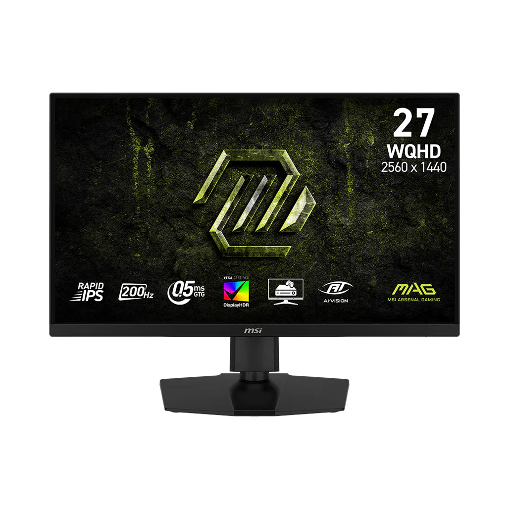 MSI MAG 274QPF E20 27 inch WQHD 200Hz gaming monitor front view