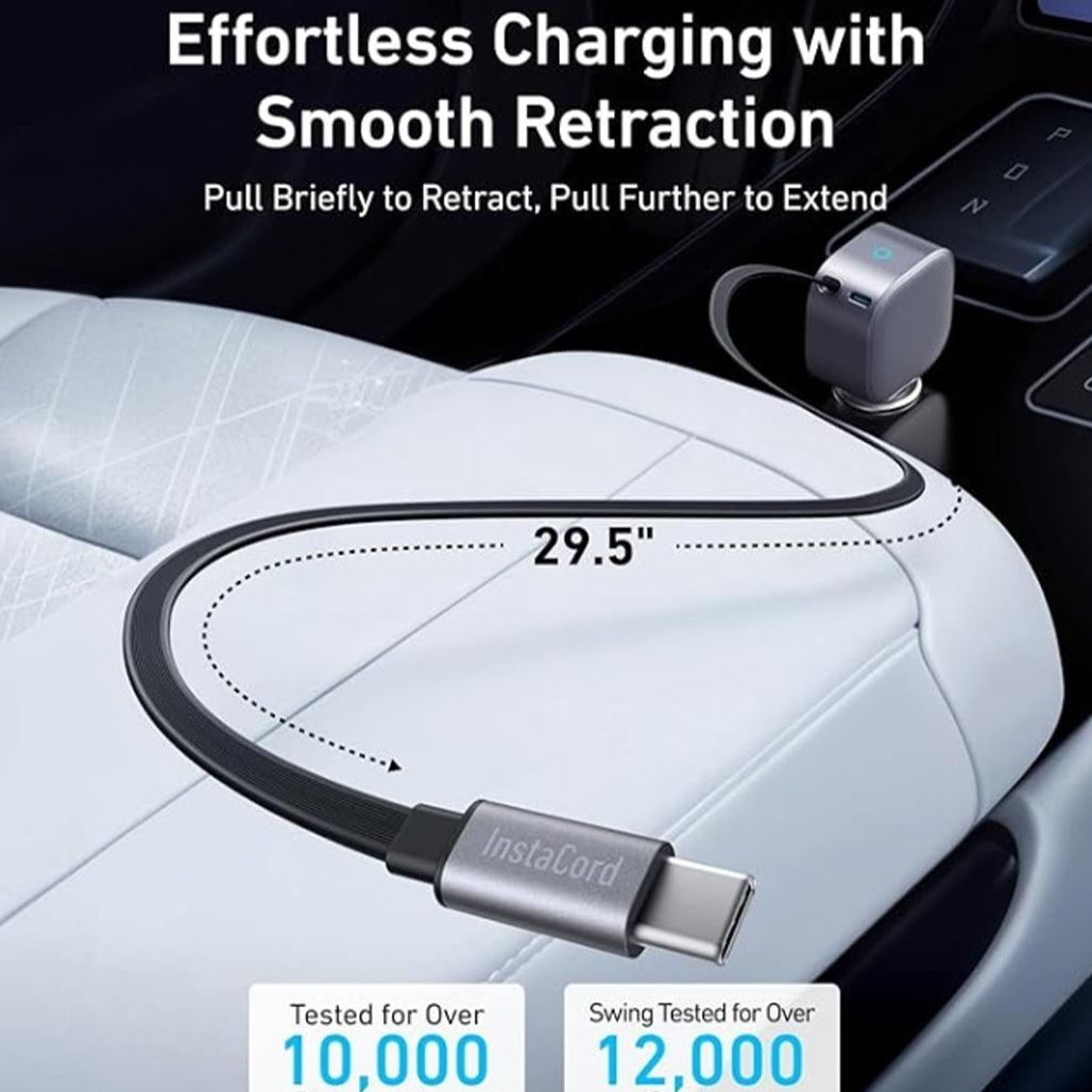 Anker Nano 75W car charger dual device charging