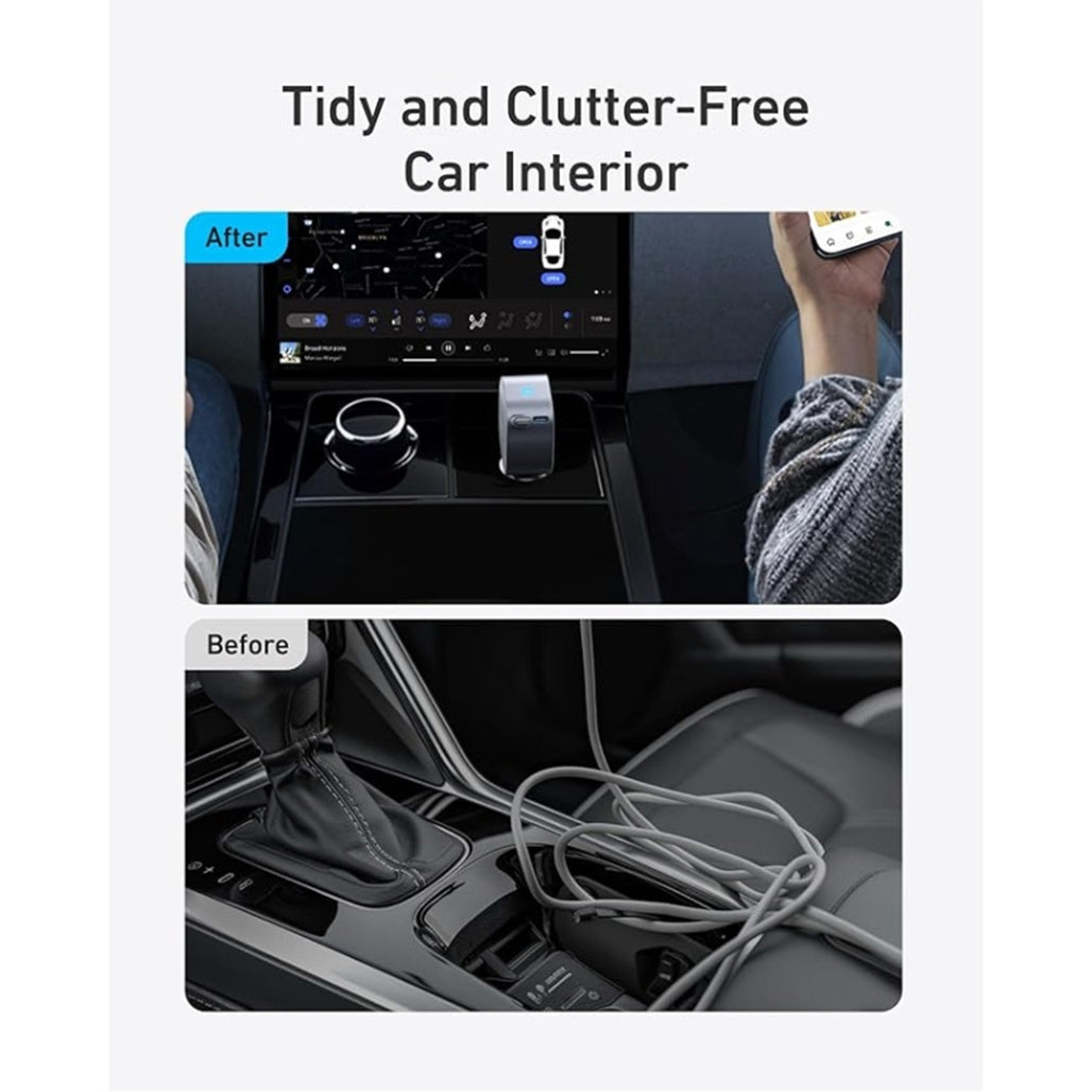 Anker Nano 75W car charger in car socket