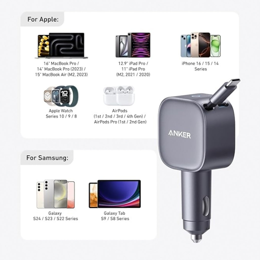 Anker Nano 75W car charger safety features