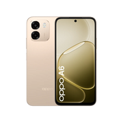 OPPO A6 - Aurora Gold front and back