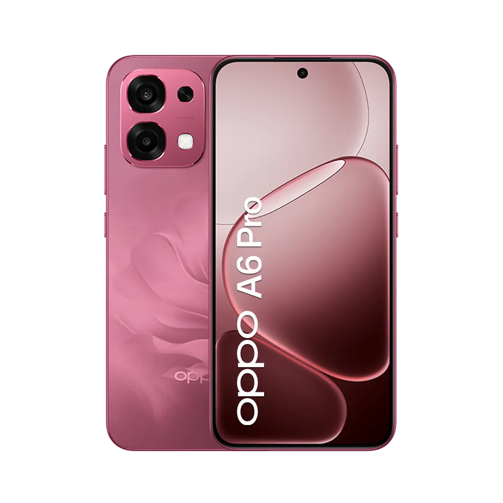OPPO A6 Pro - Rosewood Red front and back
