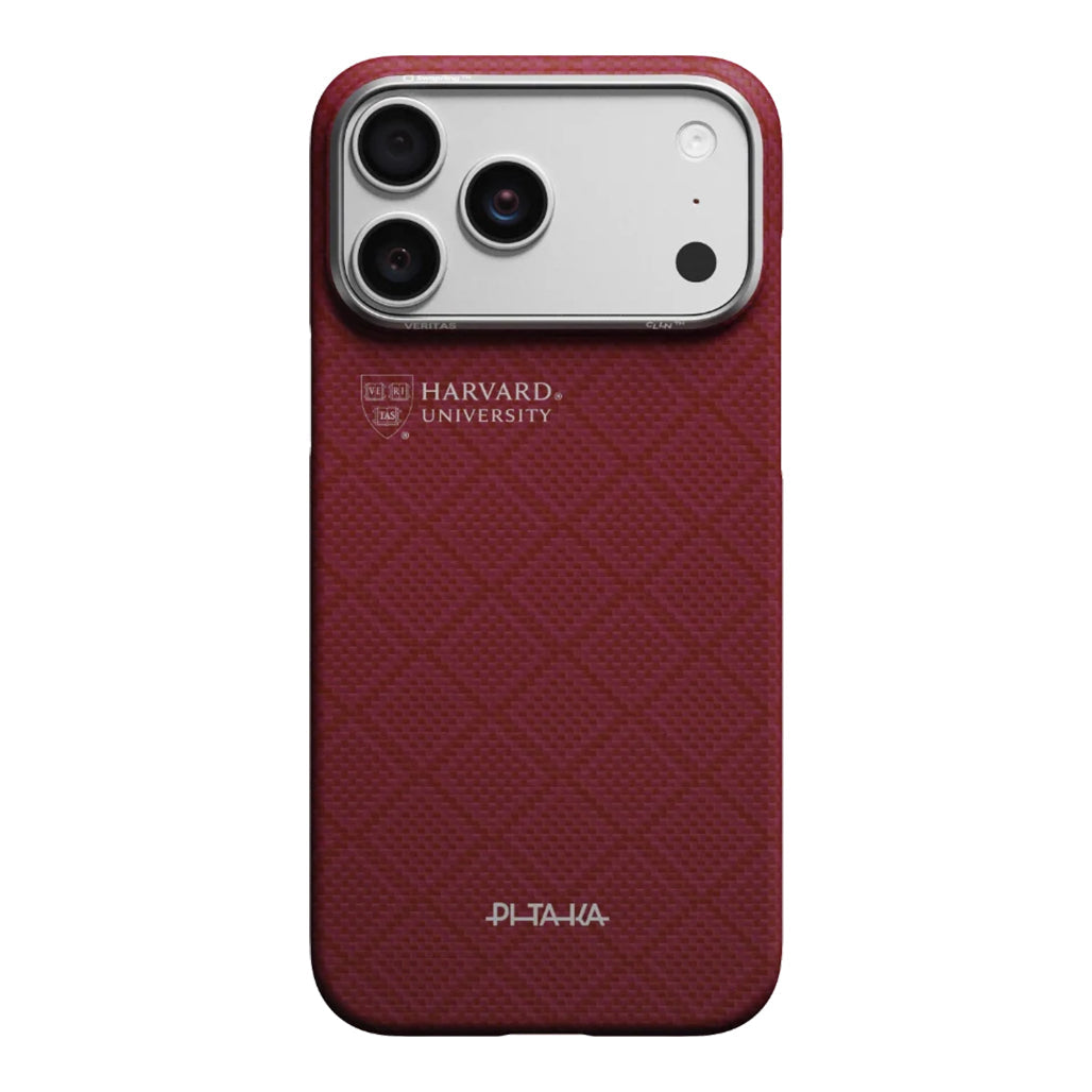 Pitaka Edge Case for iPhone 17 Pro Max in Harvard Crimson