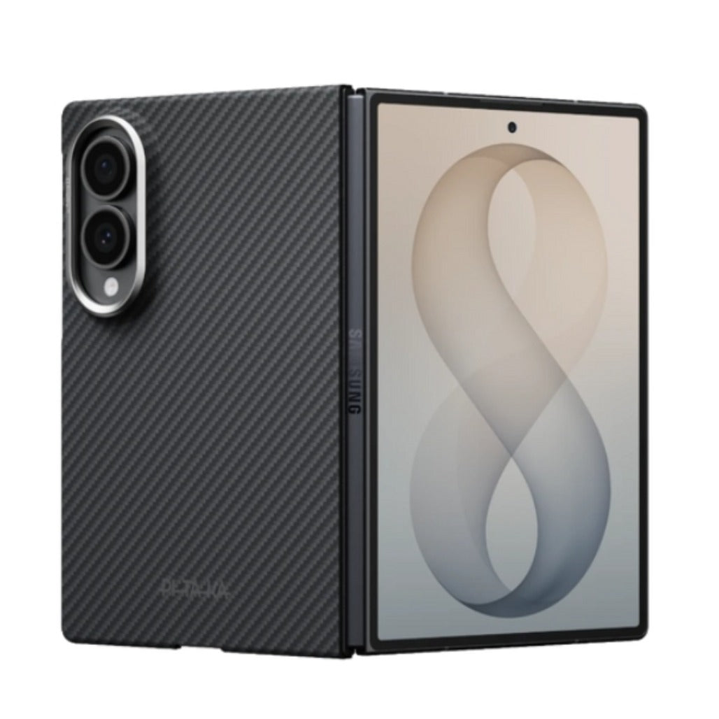 Pitaka Galaxy Z Fold8 Edge Case in 600D Black/Grey Twill