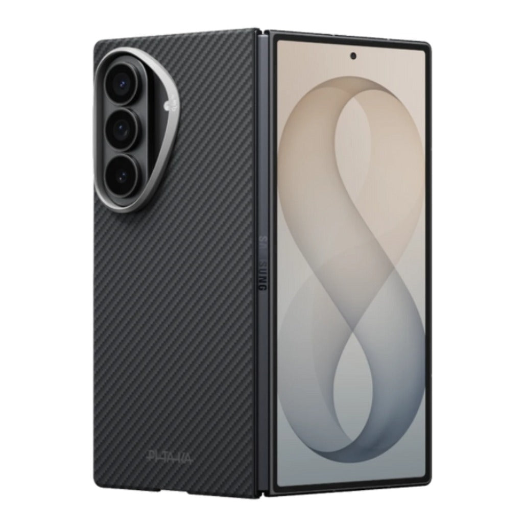 Pitaka Galaxy Z Fold8 Ultra Edge Case in 600D Black/Grey Twill