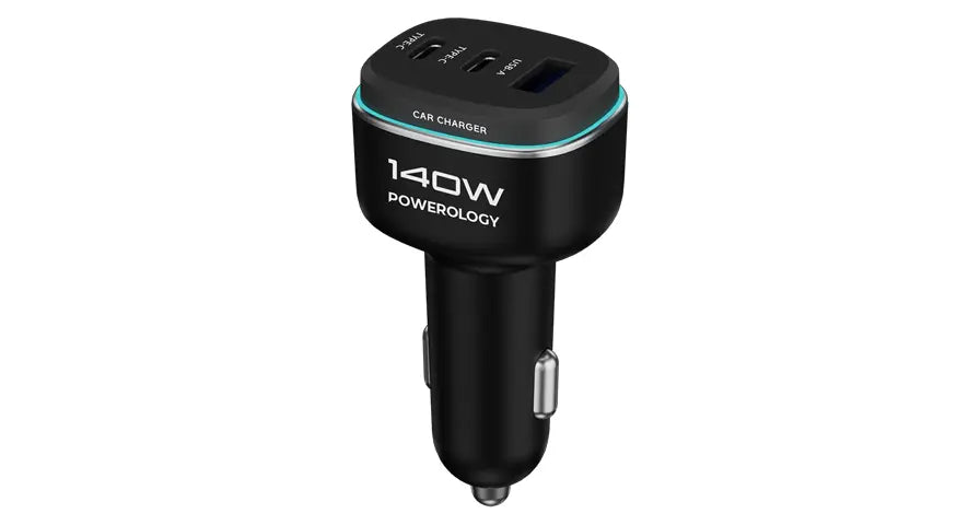 Powerology 140W triple-port high-power car charger