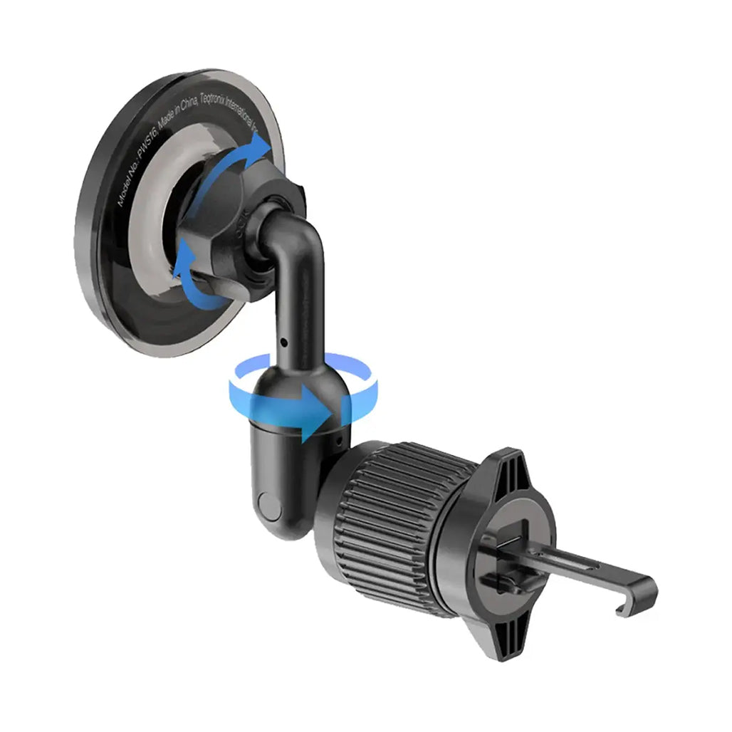 Powerology Logan MagSafe car holder air vent clip detail
