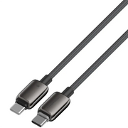 Powerology Zinco Series USB-C to USB-C cable in dark gray