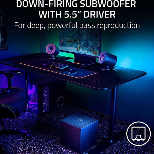 Razer Nommo V2  Full-Range 2.1 PC Gaming Speakers with Wired Subwoofer 5.5
