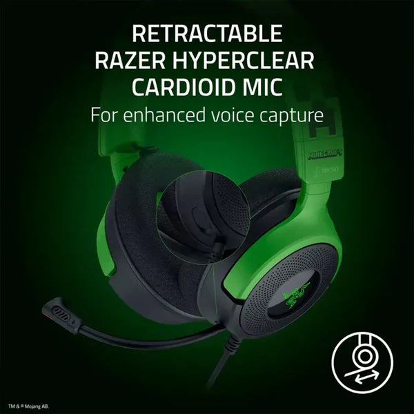 Razer Kraken V4 X Minecraft Edition With RGB