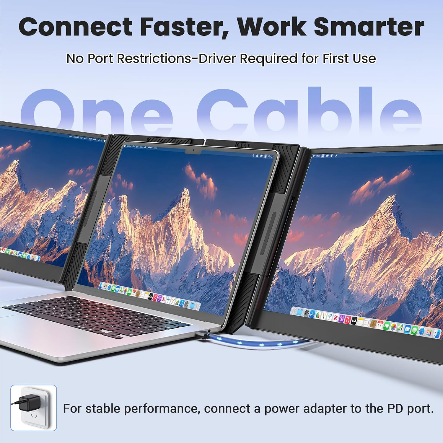 Rizpak P7 Pro screen extender in use
