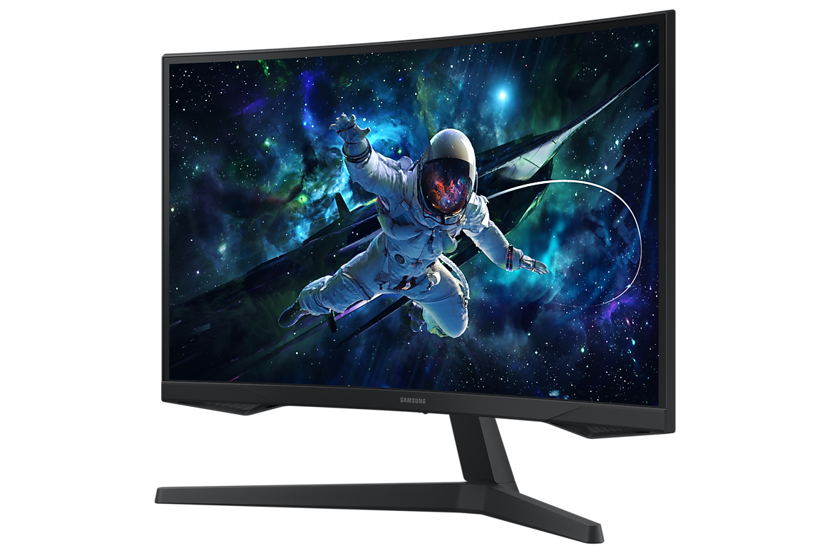 Samsung Odyssey G5 G55C curved gaming monitor right perspective