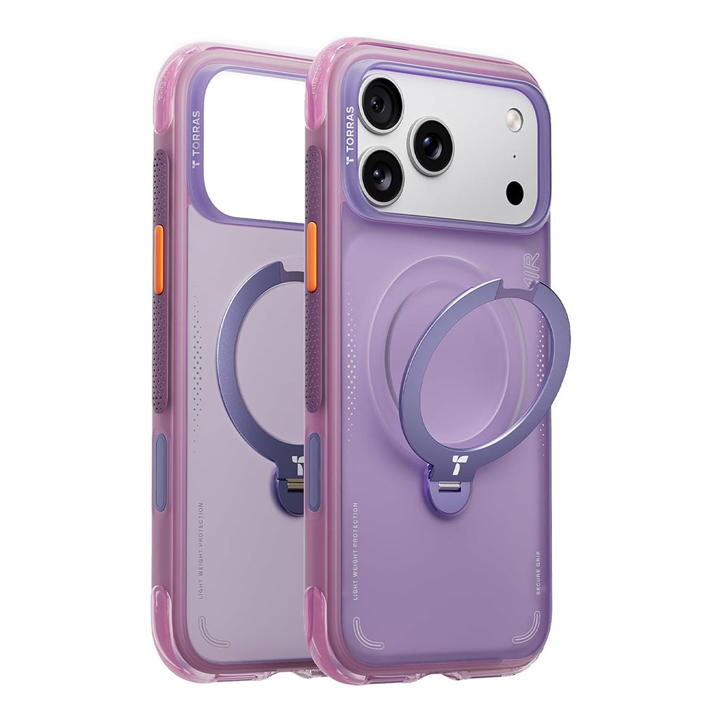 TORRAS Ostand Q3 Air case for iPhone 17 Pro Max back view