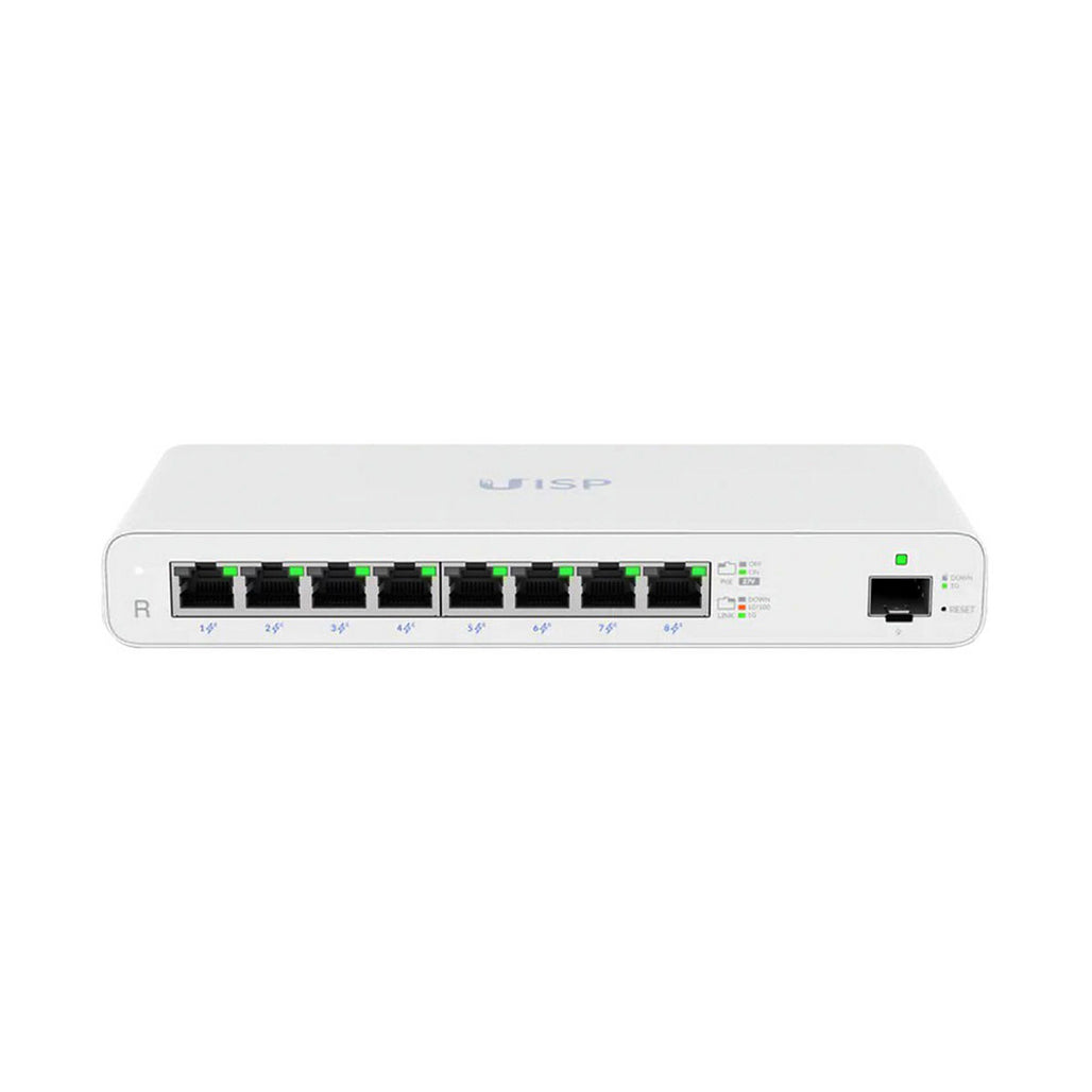 Ubiquiti UISP Router 8-port Gigabit PoE router front