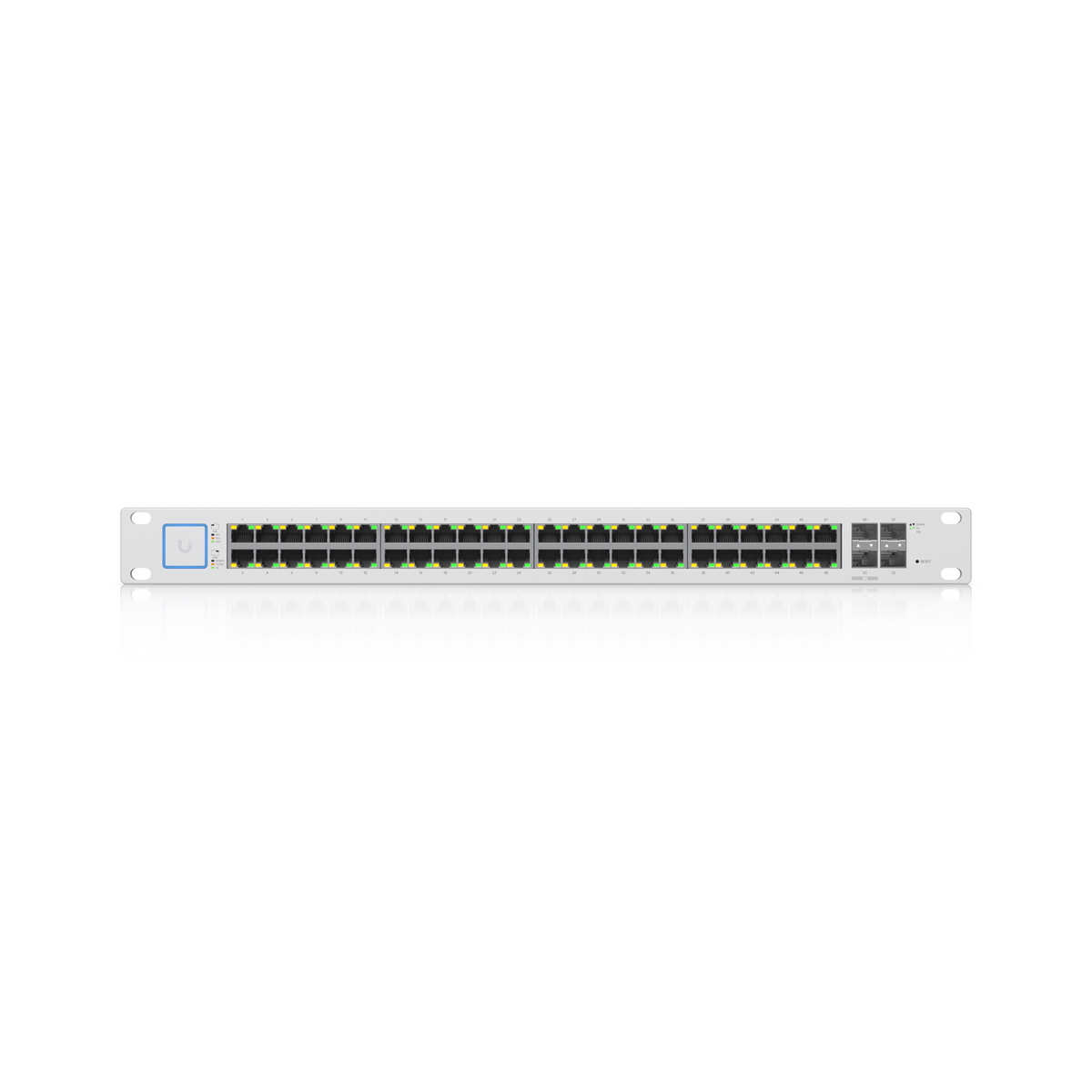 Ubiquiti UniFi Switch 48 PoE 500W front panel