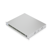 Ubiquiti UniFi Switch 48 PoE 500W angled top view