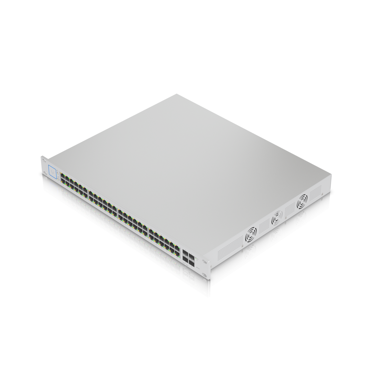 Ubiquiti UniFi Switch 48 PoE 500W angled top view