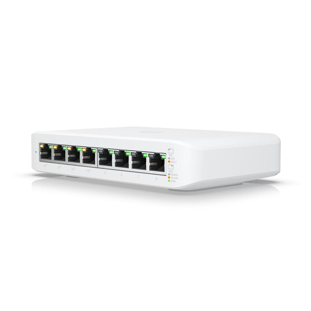 Ubiquiti UniFi Switch Lite 8 PoE angled view