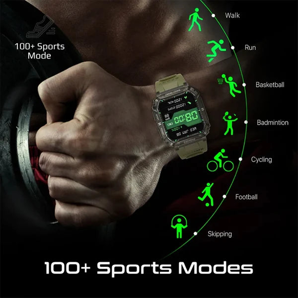 Promate XWatch-S19 Smartwatch with Wireless BT Calling Midnight Green
