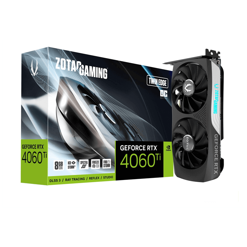 ZOTAC GAMING GeForce RTX 4060 Ti Twin Edge OC 8GB GDDR6 graphics card