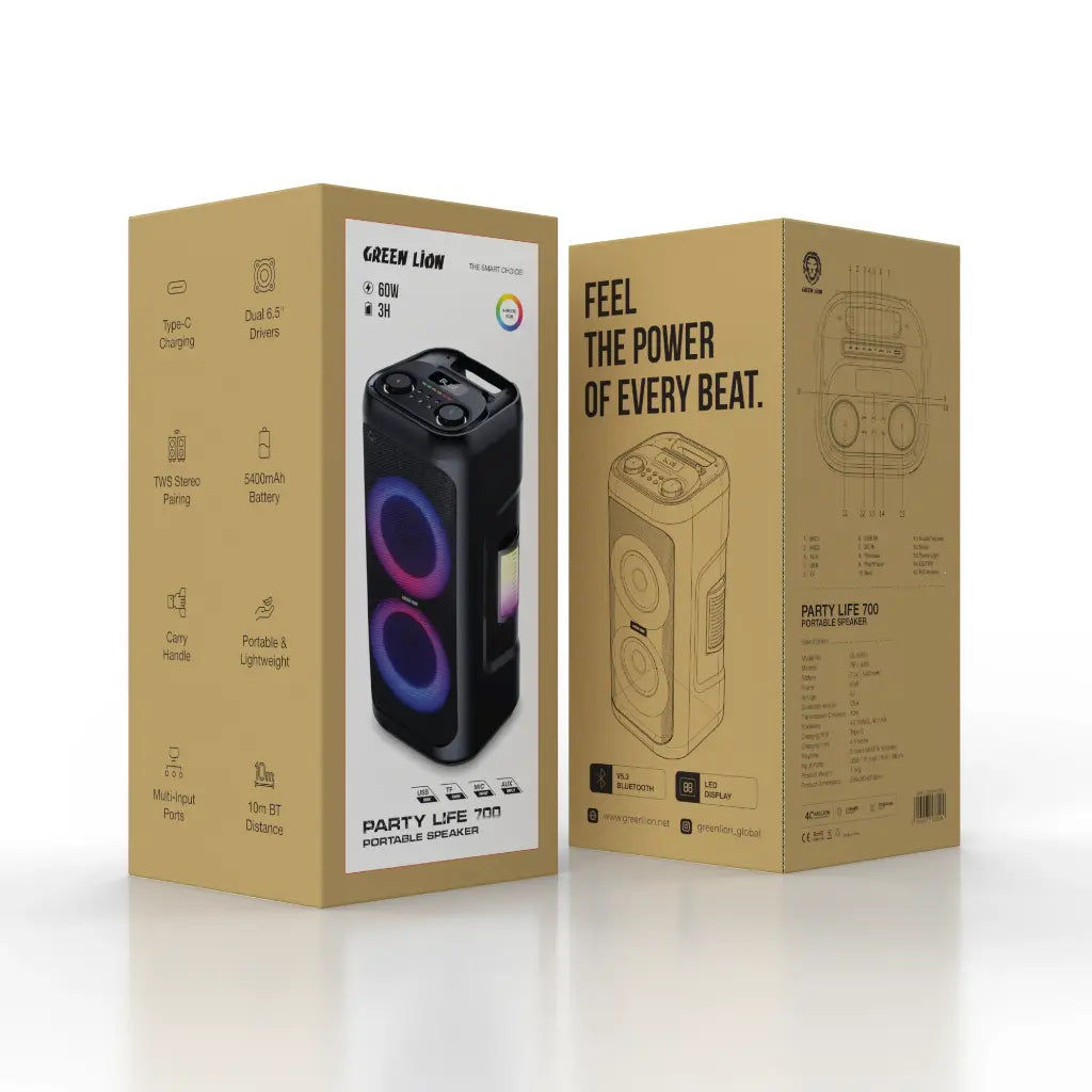 Green Lion Party Life 700 Speaker - Black (4)