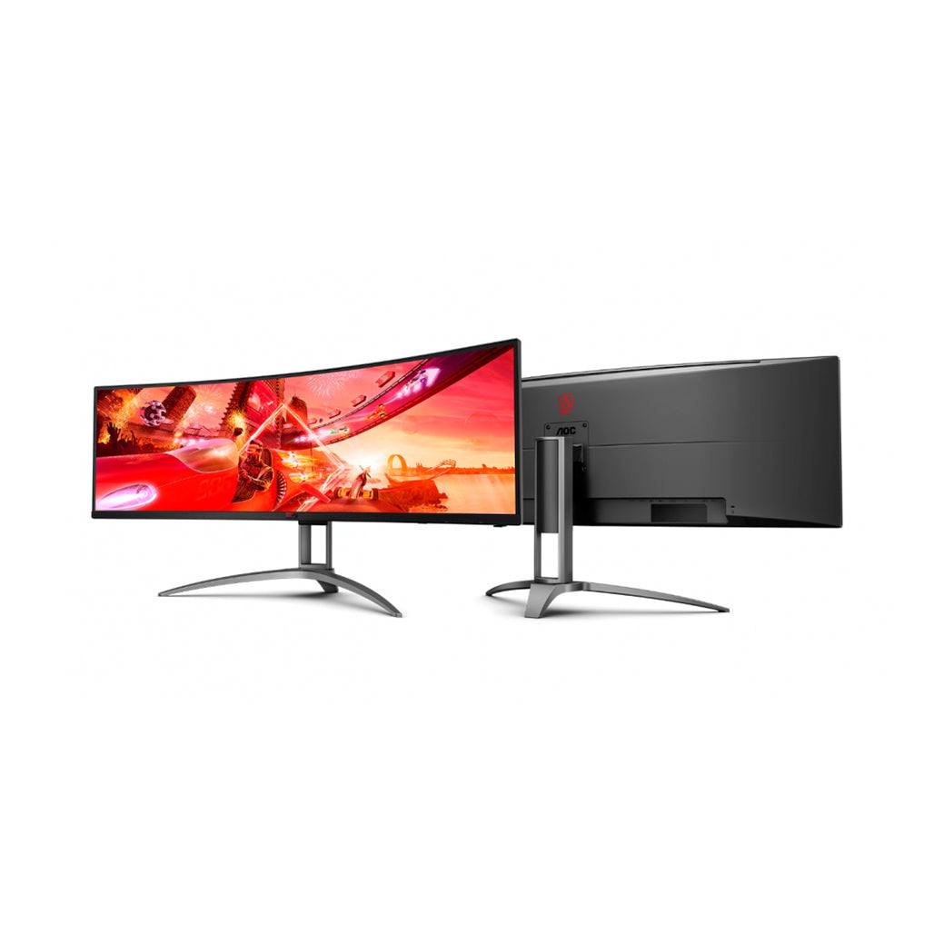 AOC Agon AG493QCX 49 inch curved gaming monitor side view